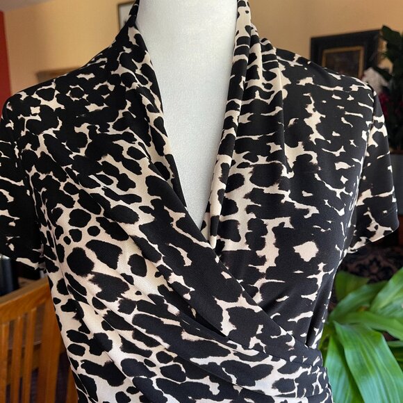 NWOT DKNY Petit Animal Print Blouce - Picture 5 of 9